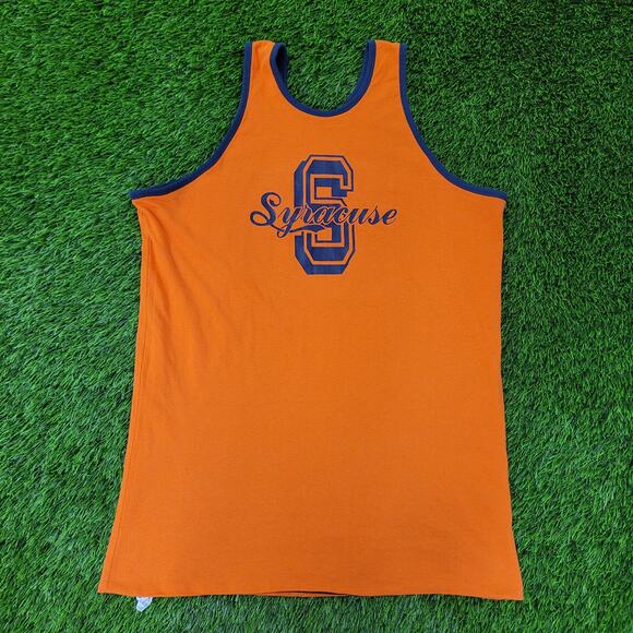 Vintage 70s Champion Syracuse University Tank-Top L 22x27 Reversible - Picture 7 of 16